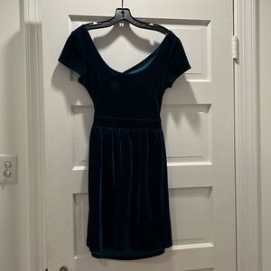 Velvet mini cocktail party dress